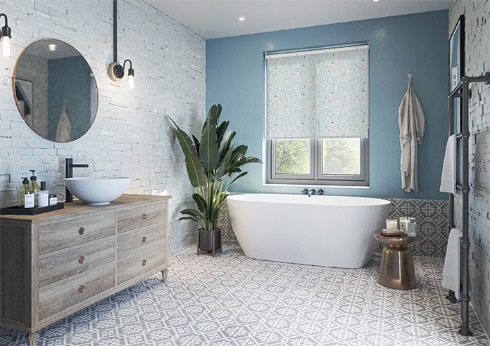 Summer Meadow, Opal Blue - Roller Blind - Image 7